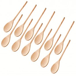 Kitchen Wooden Spoons Mixing Baking Serving Utensils Puppets 12 In 12 Pack