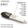 KitchenArt Professional Series Tablespoon Champagne Satin Measuring Spoon Adjustable from 1 2 Teaspoon to 1