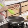 LARCISO 4 Pieces 10.6 Silicone Spoon Heat-Resistant Non Stick Food Grade Cooking Spoon for Mixing Baking Stirring Turning Scraping for Kitchen