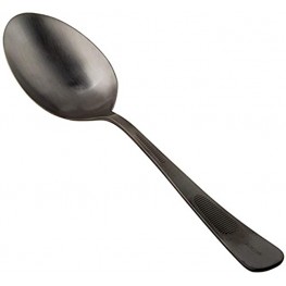 Mercer Culinary 18-8 Stainless Steel Plating Spoon 9 Inch Black