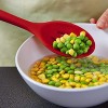 Silicone Nonstick Slotted Spoons Set 2-Piece Heat-Resistant Cooking Utensil Spoons for Stirring Scooping and Mixing Large Kitchen Serving Spoon …