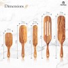 Spurtles kitchen tools As Seen On TV Nice-Nook spurtle set of 5 Wooden spurtle set utensils 100% healthy hard made with natural teak wood -Heat Resistant For Stirring Mixing Serving. Great gift