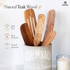 Spurtles kitchen tools As Seen On TV Nice-Nook spurtle set of 5 Wooden spurtle set utensils 100% healthy hard made with natural teak wood -Heat Resistant For Stirring Mixing Serving. Great gift