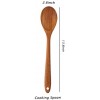 Teak&Treat Wooden Spoon for Cooking Mixing Serving Good Grip Multi-Purpose Kitchen Utensil 13.8 Teak Utensils Teak Cooking Spoon