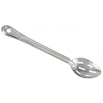 Winco Slotted Stainless Steel Basting Spoon 15-Inch