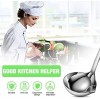 2 Pieces Oil Separator Ladle 304 Stainless Steel Oil-Separated Spoon 12 Inch Oil Separation Hot Pot Tool Fat Separator Filter Grease Spoon with Plastic Handle Oil Filter Skimmer Spoon Soup Colander