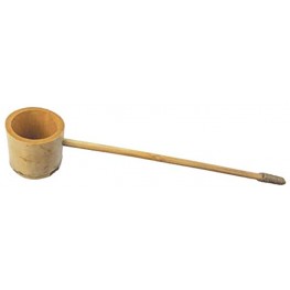 Bamboo Accents Water Ladle 2 inch Cup with 13 inch Length