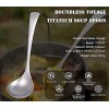Boundless Voyage Titanium Long Handled Spoon Soup Porridge Stew Sauce Wine Deep-bowled Ladle Scoop Gadget Cooking Kitchen Ti1074T