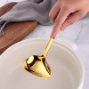 Buyer Star Gravy Ladle gold drizzle spoon with spout stainless steel kitchen utensils sauce ladlecooking utensils with mirror polish dishwasher safe,8.6 inch