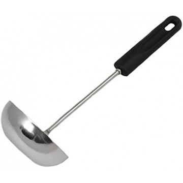 Chef Craft Basic Stainless Steel Cooking Ladle 11.5 inch Black