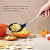 FAVIA Nonstick Silicone Slotted Spoon with Stainless Steel Handle Kitchen Gadget BPA Free Dishwasher Safe