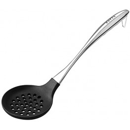 FAVIA Nonstick Silicone Slotted Spoon with Stainless Steel Handle Kitchen Gadget BPA Free Dishwasher Safe