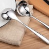 IMEEA 8-Inch Small Ladle for Sauce SUS304 Stainless Steel Serving Ladle Silver Gravy Ladle Set of 4