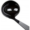 Minoqi Black Polystyrene Disposable Ladle Heat Resistant & Safe For Non-Stick Cookware up to 480°F Silicone-6 pcs