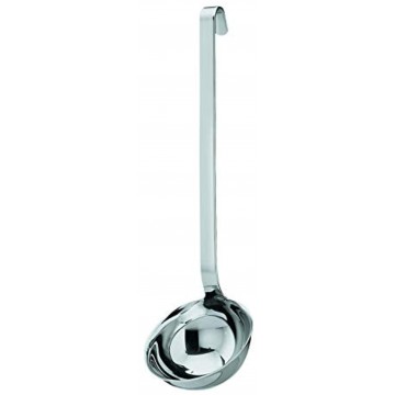 Rösle Stainless Steel Hooked Handle Ladle with Pouring Rim 8.0-Ounce