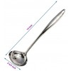 Stainless Steel Soup Ladle Large Soup Serving Spoon with Long Handle 14 Inch