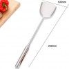 Super Leader Soup Ladle Wok Spatula,The longer handle shovel spoon Rustproof Heat Resistance Integral Forming Durable Stainless Steel Soup Spoon Cooking Spoon for Kitchen Wok Spatula