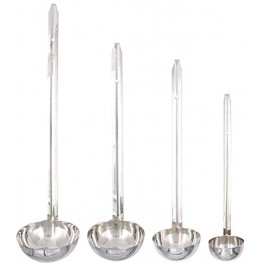 Upper Midland Products Stainless Steel Ladles for Soup Sauce 2 4 6 8 Ounce Set Mini Small Medium Large