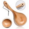 Wooden Scoop Akamino Solid Wood Water Scoop Rice Spoon Multipurpose Tableware Kitchen Utensil 2 Pack