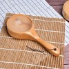 Wooden Scoop Akamino Solid Wood Water Scoop Rice Spoon Multipurpose Tableware Kitchen Utensil 2 Pack