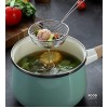 3pcs Small Round Hot Pot Strainer Stainless Steel Asian Shabu Shabu Spider Skimmer Spoon Set Mesh Slotted Scoops Soup Ladle