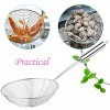3PCS Stainless Steel Spider Strainer Skimmer Siziviki Kitchen Skimmer Strainer Ladle Kitchen Utensils for Cooking and Frying with Handle for Kitchen Deep Fryer Spaghetti-13.8 15 & 15.7