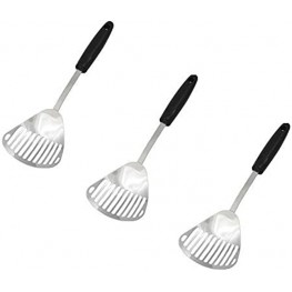 Chef Craft Stainless Steel Slotted Skimmer | 13-Inches Long | 3-Pack