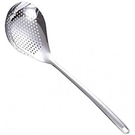 DOITOOL Kitchen Strainer Spoon Skimmer Slotted Spoon Stainless Steel Perforated Spoon for Removing Filtering Skimming Cooking Frying Strainer