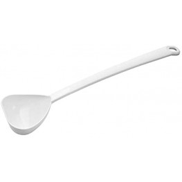 Dr. Oetker 2708 Sauce Spoon 30 cm Pure White Kitchen Aid with Elegant Design Nylon Spoon for Coated Pots and Pans Heat Resistant and Dishwasher Safe Colour: White Quantity: 1 Item