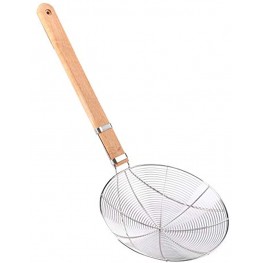 Super Leader Strainer Ladle Stainless Steel Wire Skimmer Spoon with Handle for Kitchen Frying Food Pasta Spaghetti Noodle