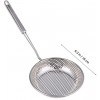 UPKOCH Slotted Spoon Stainless Steel Skimmer Spoon Strainer Ladle for Kitchen Cooking 16cm Silver