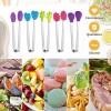 12 Pieces Hand Shape Silicone Tongs 5 Inch Mini Kitchen Tongs Small Serving Tongs for Food Sugar Ice Salad Buffet 5 Cute Styles