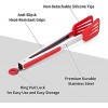 Cooking Tongs Silicone Kitchen Tongs Buffet Serving Tongs Heat Resistant Spatula Meat Tongs Spaghetti Tongs 9 Inch and 12 Inch