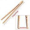 GKanMore 2 Pack 7 Inch Bamboo Kitchen Tongs for Toast Tea Bread Pickle Cooking