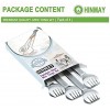 HINMAY Small Serving Tongs 6-Inch Stainless Steel Mini Appetizer Tongs Set of 4 Brushed