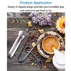 Huture 6 PCS Stainless Steel Mini Sugar Flatware Pastry Ice Tongs Pom Cube Pliers Candy Appetizers Serving Clip 11cm Dishwasher Safe Kitchen Tongs for Wedding Party BBQ Tea Coffee Bar Grill Silver