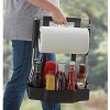 Mr. Bar-B-Q Adjustable Grilling Caddy | Store all your Grilling Accessories in One Place | Roller Towel Holder | Reduce Mess While Grilling