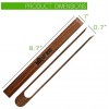 Mr.Art Wood Magnetic Wooden Toaster Kitchen Tongs 8.7 Length Made in Europe 100% Natural One-Piece Walnut Wood