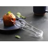 New Star Foodservice 35704 Utility Tong High Heat Plastic Scalloped 6 inch Set of 12 Clear