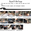 Rapid Tongs Bundle Set Five Types DIY Blacksmith Tongs with Rivet Rapid Bolt Flat Jaw Slot Jaw V-Bit Scroll Tongs