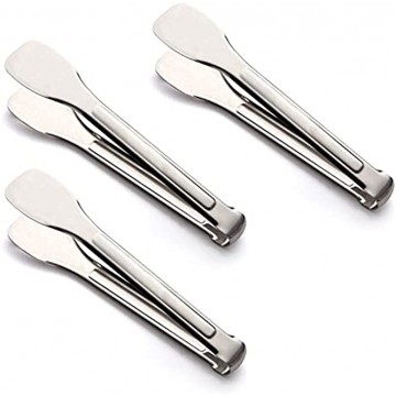 Tenta KitcheKitchen Tongs Stainless Steel Buffet Serving Utensils Salad BBQ Tongs Heavy Duty Serving Food Tongs for Frying,Cooking,Clipping Toast Bread,Grilling,Pastry Sandwich,12 Inch （3 Pack）