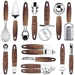 14-Piece Cooking Utensils Nylon and Stainless Steel Utensil Set Nonstick Spatula Set kitchen tools