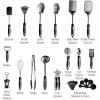 25-Piece Stainless Steel Kitchen Utensil Set | Non-Stick Cooking Gadgets and Tools Kit | Durable Dishwasher-Safe Cookware Set | Kitchenware Gift Idea Best New Apartment Essentials