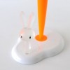 Alessi Kit.Roll Bunny & Carrot Kitchen Roll Hold White