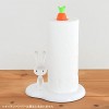 Alessi Kit.Roll Bunny & Carrot Kitchen Roll Hold White