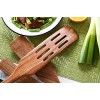 As Seen on TV，5PCS Wooden Spurtles Set Non-Stick Natural teak Wood Spatula Kitchen Utensils Tools with Hanging Hole Slotted Stirring Spatula Wooden Spoons for Non Stick Cookware and Pan