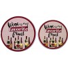 BSS Wine is My Favorite Fruit Cover Electric Burner Covers for Electric Stove Decorative Cover for Gas Stove Set of 4