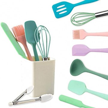 Mini Silicone Cooking Utensil Sets,Kitchen Utensil Set for Baking,Cooking Nonstick Cookware with Spatula Set Colored Kitchen Tools Kitchen Gadgets