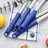 Rorence Silicone Cooking Utensil Kitchen Utensil Set: 12 Pieces Kitchen Gadgets for Baking Mixing Non-Stick & Heat Resistance Silicon and Stainless Steel Handles Utensil Holder Not Included Blue