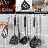 Silicone Cooking Utensil Set Digcreat Kitchen Tools 33 Pcs Set Kitchenware Cookware with Stainless Steel Handle Black